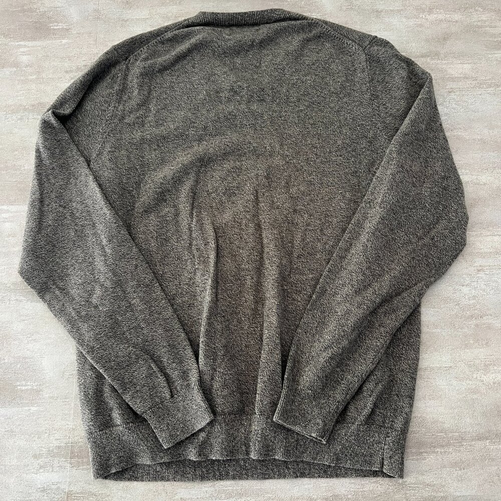 Wallin and Bros Men's Cashmere Cotton Sweater Size‎ Large Gray V-Neck - Picture 4 of 4